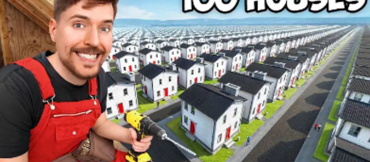 I Built 100 House And Gave Them Away!