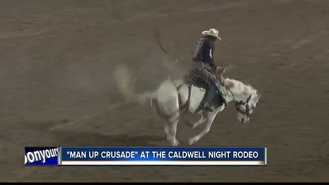 Caldwell Night Rodeo's Man Up Crusade brings awareness to domestic violence