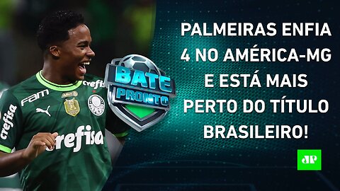 Palmeiras GOLEIA e ABRE na LIDERANÇA; Flamengo sofre DERROTA FEIA pro Galo! | BATE PRONTO