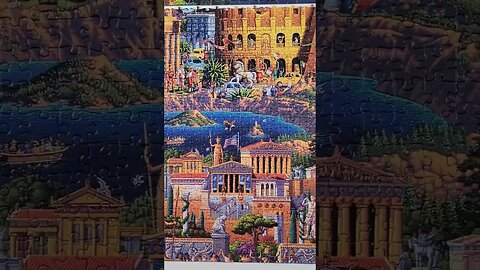 60,000 Piece What a Wonderful World Jigsaw Puzzle Day 51! 9000 pieces left! #shorts #puzzle #puzzles