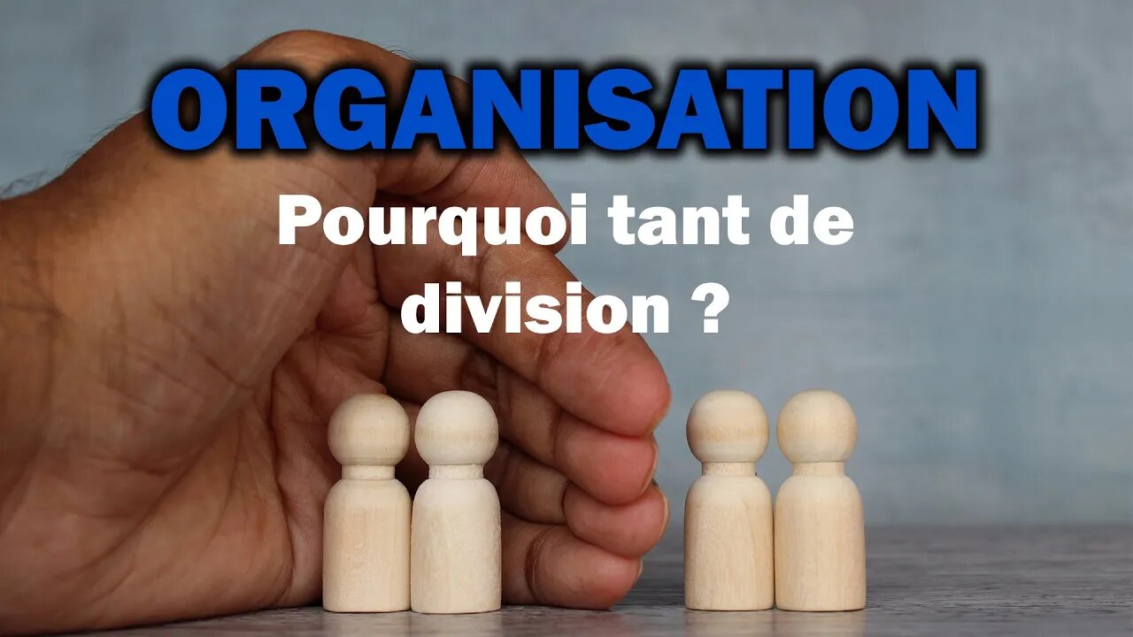 L'organisation : Pourquoi tant de division ?