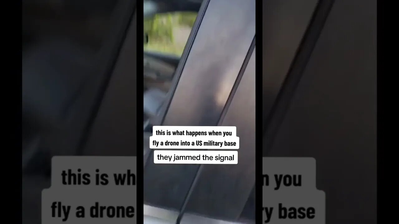 what happens when you fly a drone into a military base