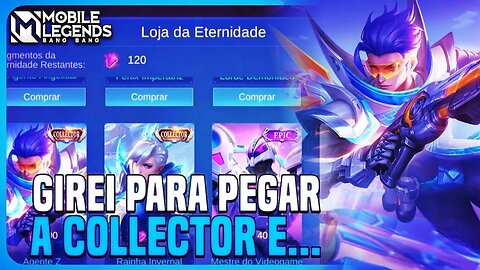 GIREI NA BOX PRA PEGAR A SKIN COLLECTOR DO GRANGER E ISSO ACONTECEU... | MLBB