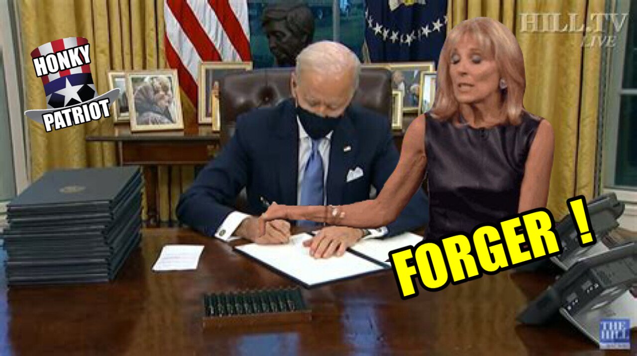 JILL BIDEN FORGING JOE'S SIGNATURE !