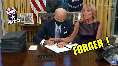 JILL BIDEN FORGING JOE'S SIGNATURE !