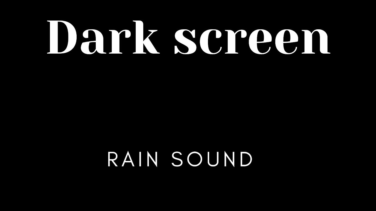 Rain sound for sleeping and relaxing !!!