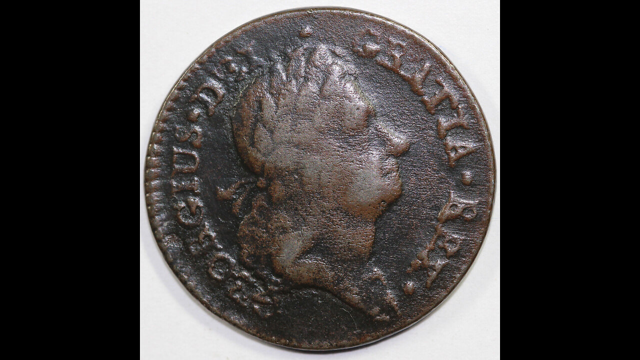 1723 George III Coin used in the American Colonies