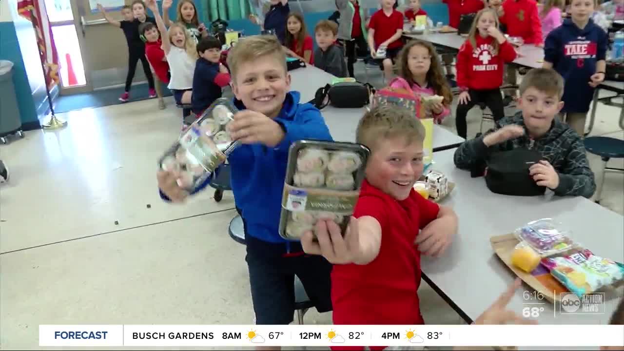 Local students love newest cafeteria menu item: California sushi rolls