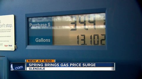 Spring brings gas price surge