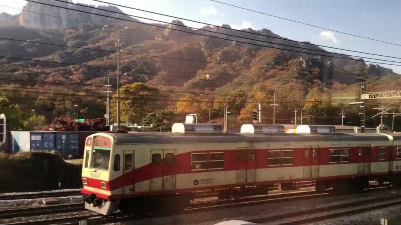 Seoul metro line.1 Oldest train in South Korea