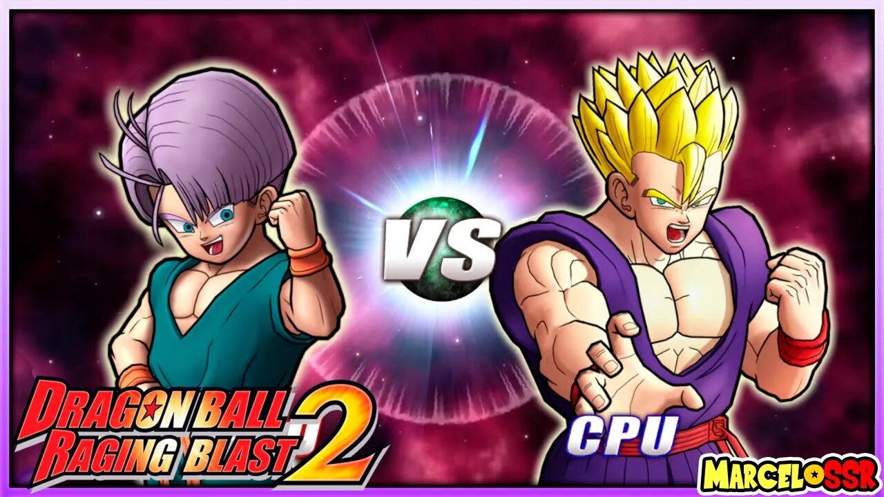 Kid Trunks Vs. Gohan Adult SSJ - Dragon Ball: Raging Blast 2