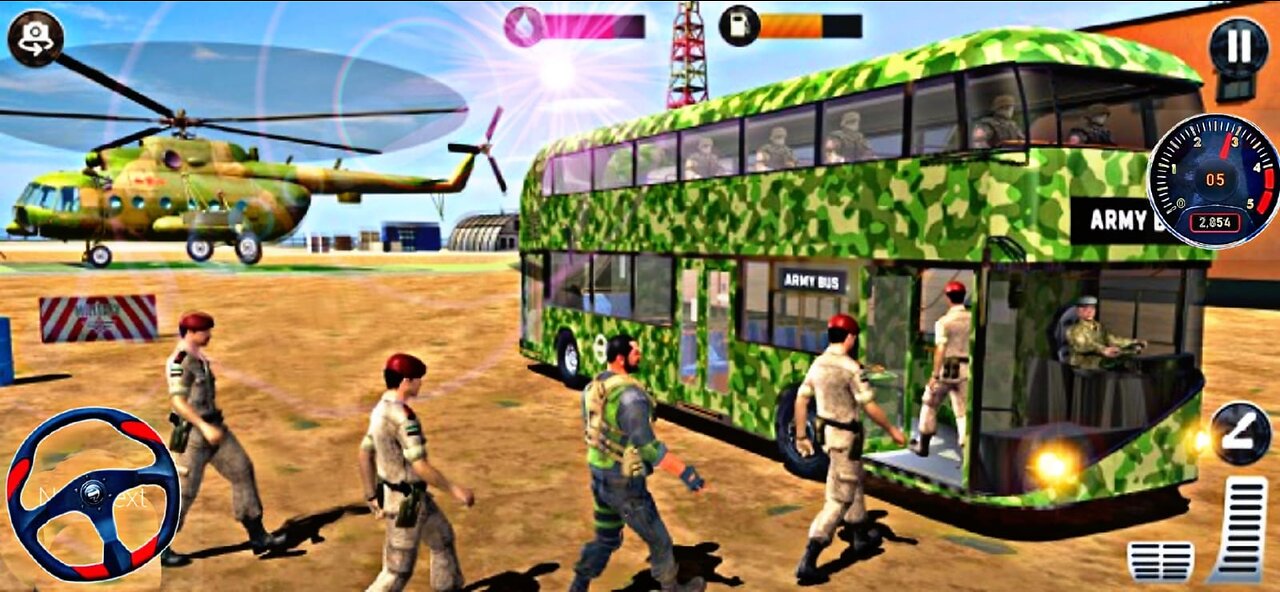 Soldier Bus Driving Simulator - Offroad US Transport Duty Driver - Android GamePlay