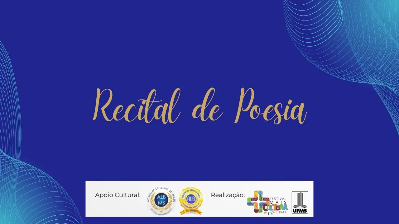 Recital de Poesias ALB - Evento Realizado na UFMS