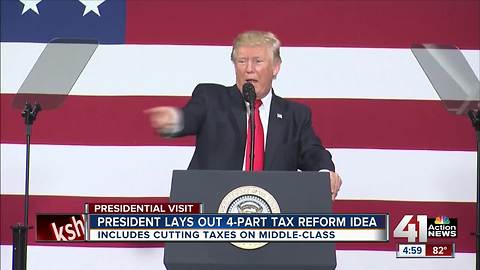 Trump debuts tax reform plan in Springfield