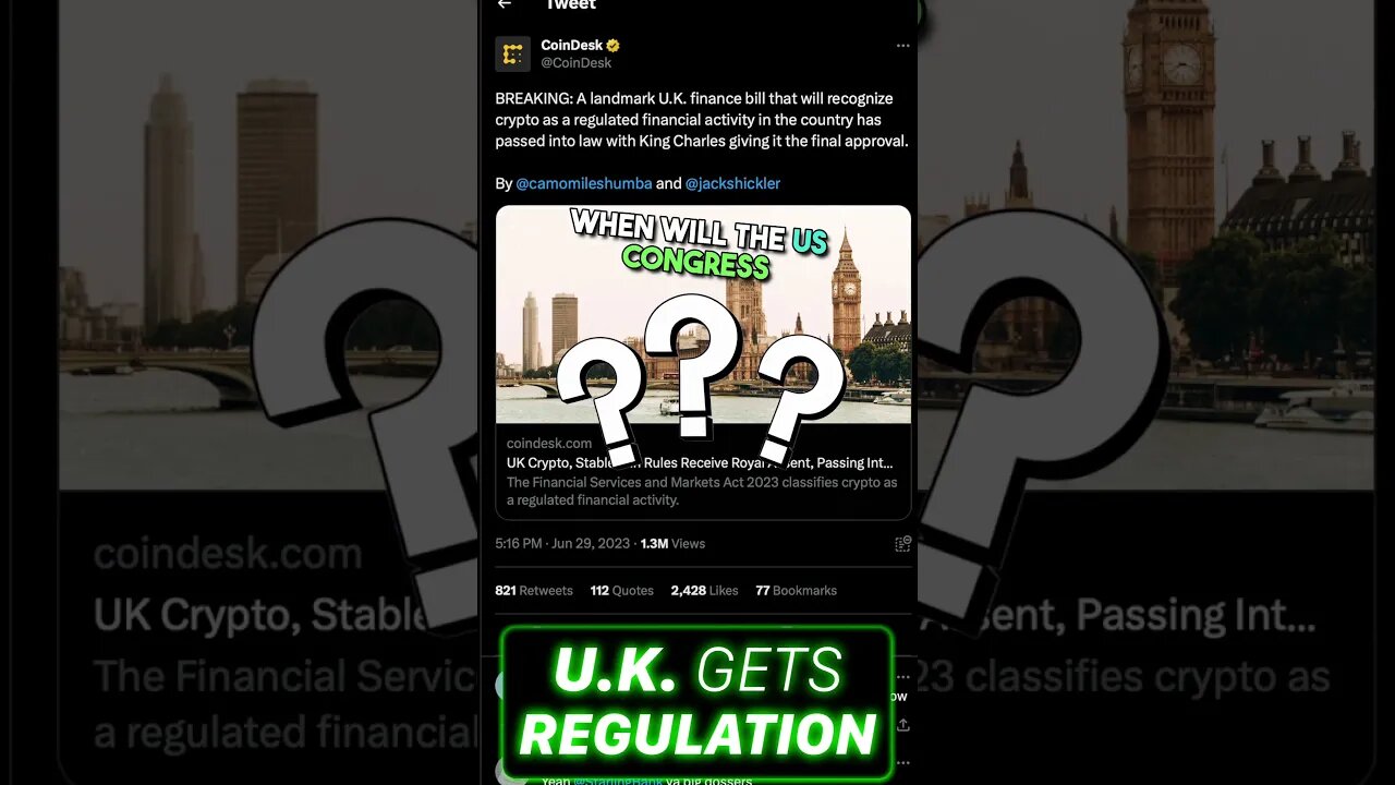 🇬🇧 UK Passes Crypto Regulations!!