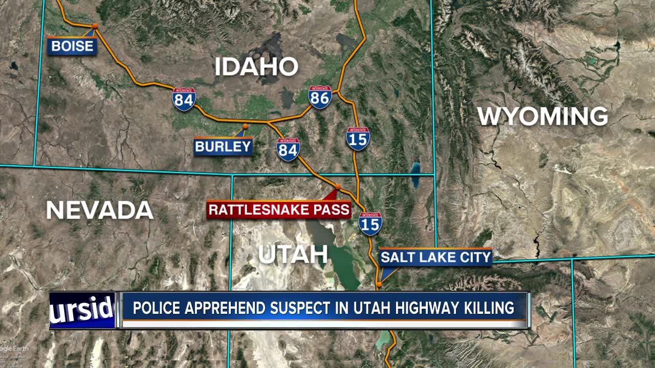 Police apprehend suspect in Utah highway killing