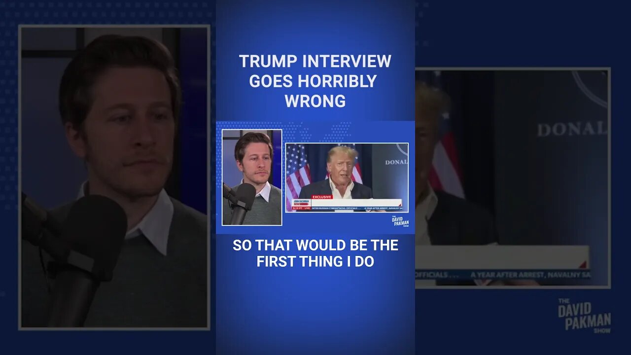 Trump Interview Goes Horribly Wrong #shorts