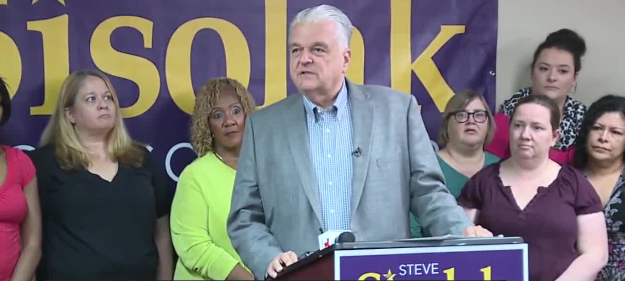 Gov. Sisolak cuts his second check to Nevada schools