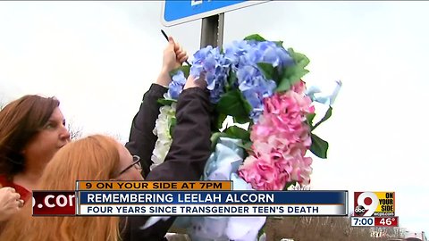 Leelah Alcorn Memorial Highway Wreath