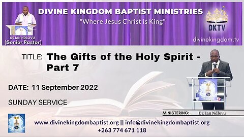 The Gifts of the Holy Spirit - Part 7 (11/09/22)