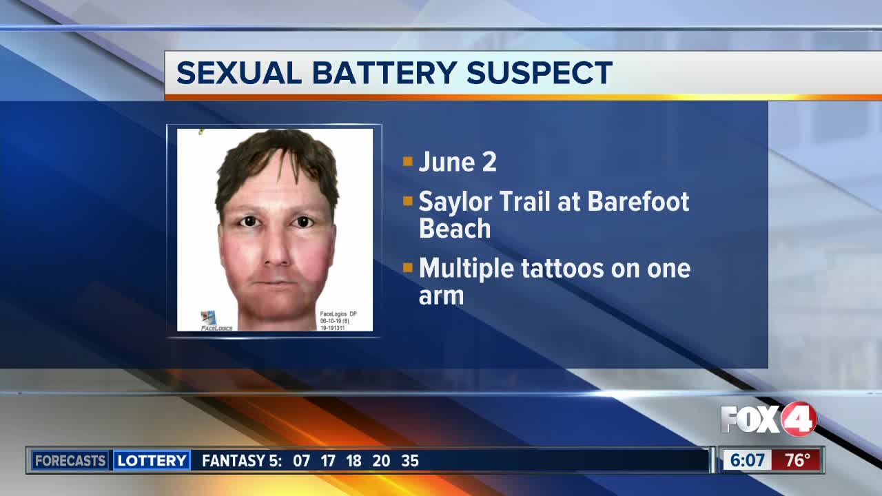Sketch released of sexual battery suspect in Collier County