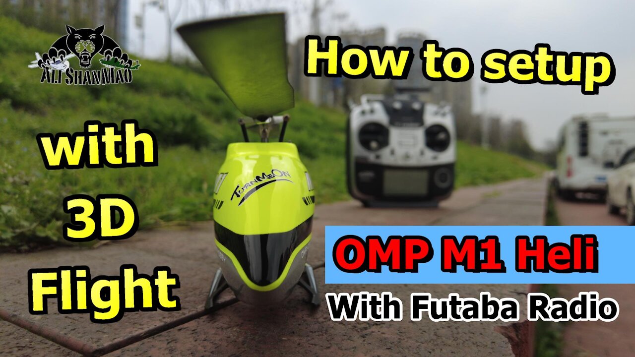 How to setup OMP M1 Direct Drive Mini 3D Helicopter with Futaba Radio