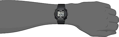 Casio Unisex F-108WH-1ACF Big Square Digital Display Quartz Black Watch