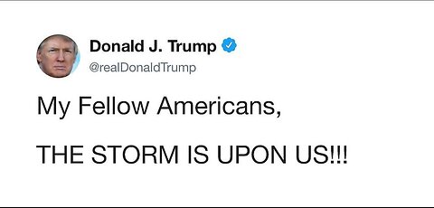 My Fellow Americans, The Storm Is Upon Us - Extended Q plan Edition