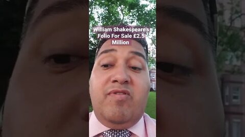 #William #Shakespeare's #Folio For #Sale £2.5 Million https://t.me/IndependentNewsMediaChat