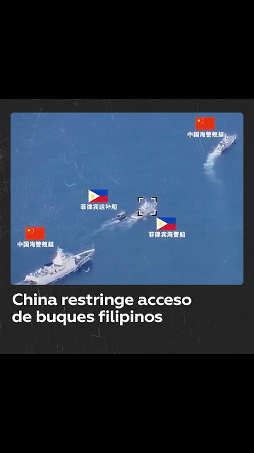 Guardacostas chinos emiten advertencias a buques filipinos frente a Ren’ai Jiao