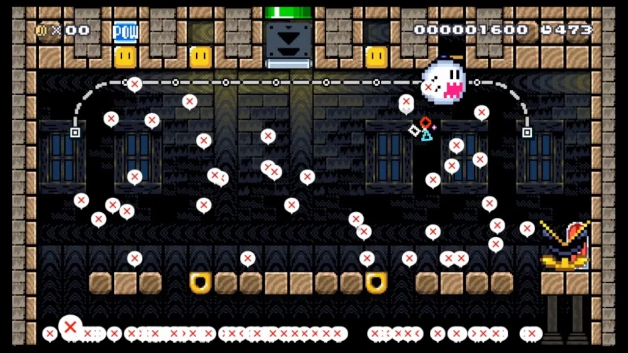 Mario Maker 2 Ghost House Puzzle Levels