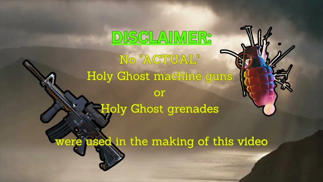 Holy Ghost Machine Gun (a HAPPY CALVINIST Production)