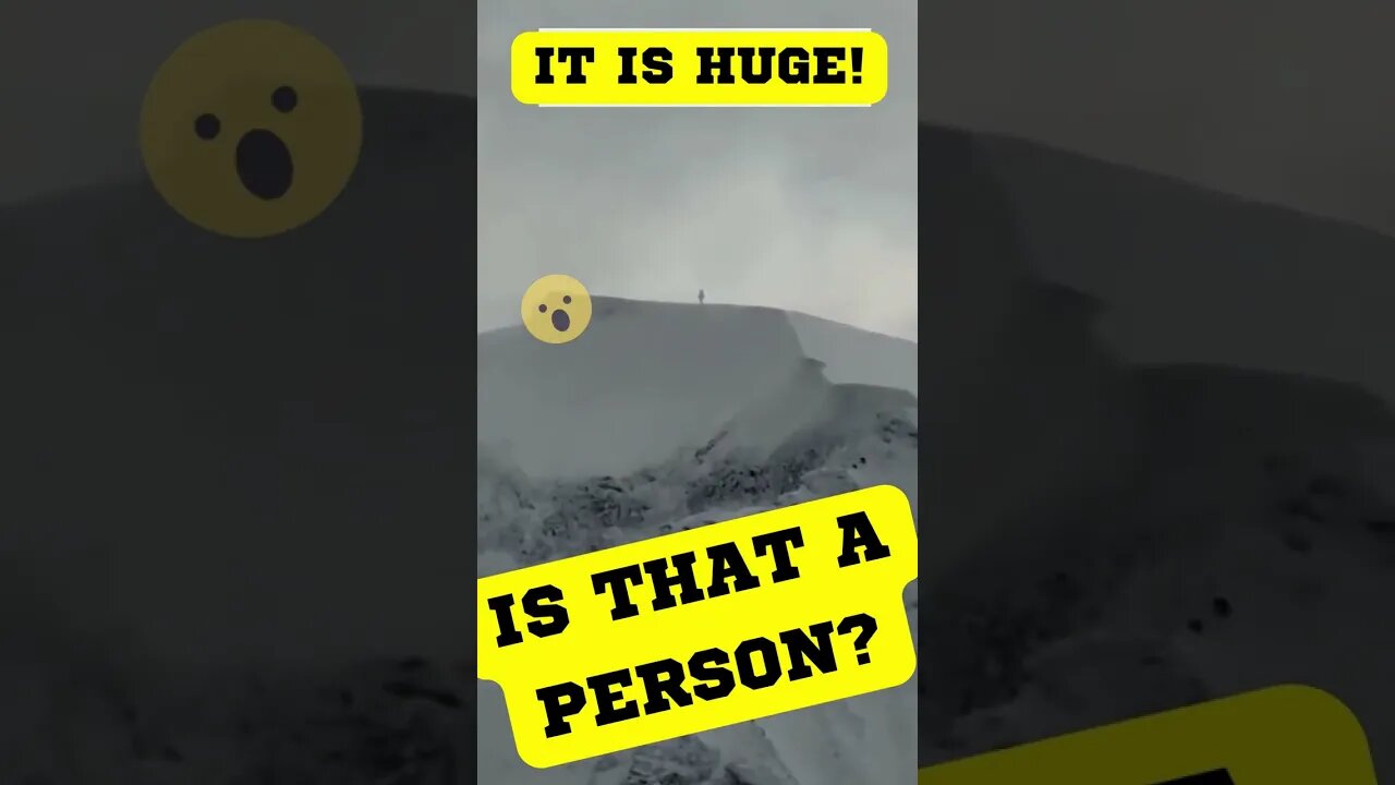 Man claims he spotted a GIANT on top of a mountain…