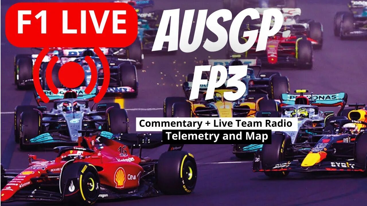 Live #ausgp fp3 | Team radio live | Live Timing and GPS Map