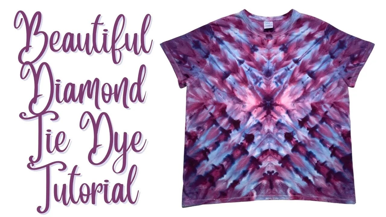 Tie-Dye Designs: Beautiful Diamond Incline Ice Dye