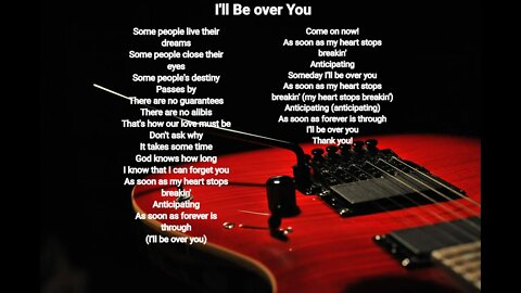 Ill Be Over You -Toto Lyrics HQ