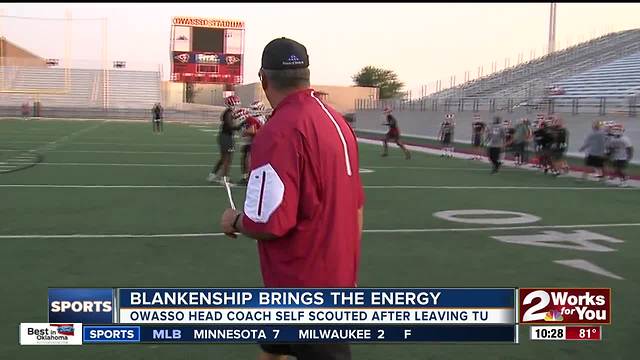 Bill Blankenship brings the energy in return to Oklahoma High School Football