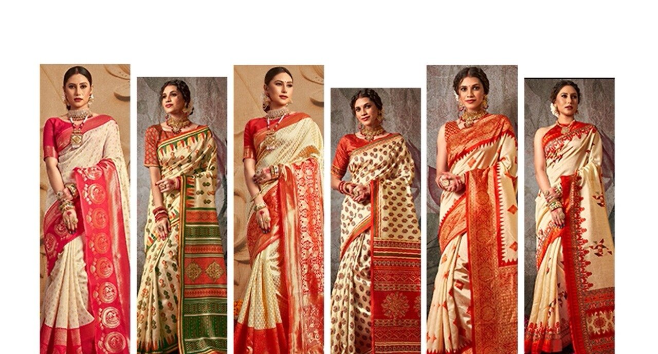 Best online collection of saress for Durga Puja | Odette