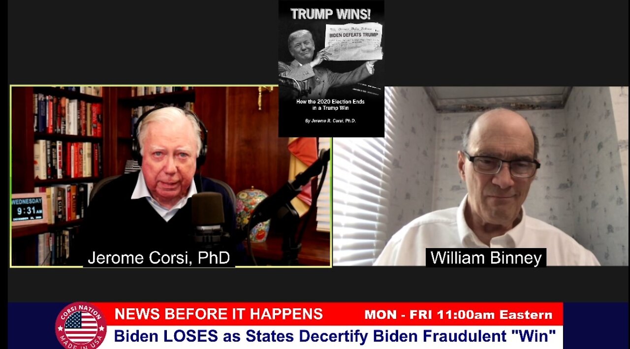 Dr Corsi NEWS 12-23-20: Biden LOSES as States Decertify Biden Fraudulent Win