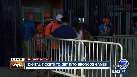 Going to the Broncos preseason opener? You better bring your smartphone or you won’t be getting in