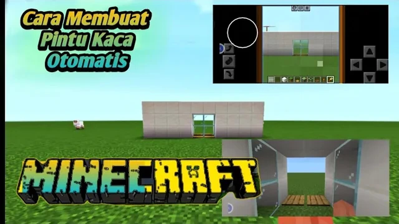 Cara Membuat Pintu Kaca Otomatis Di Minecraft