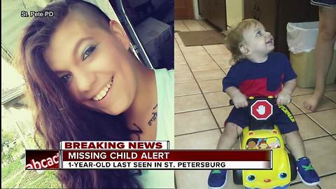 Missing Child Alert issued for St. Pete one-year-old, mother after car found abandoned