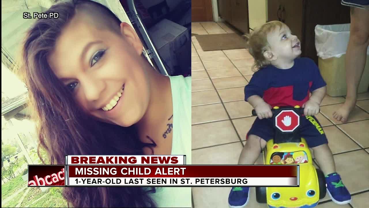 Missing Child Alert issued for St. Pete one-year-old, mother after car found abandoned