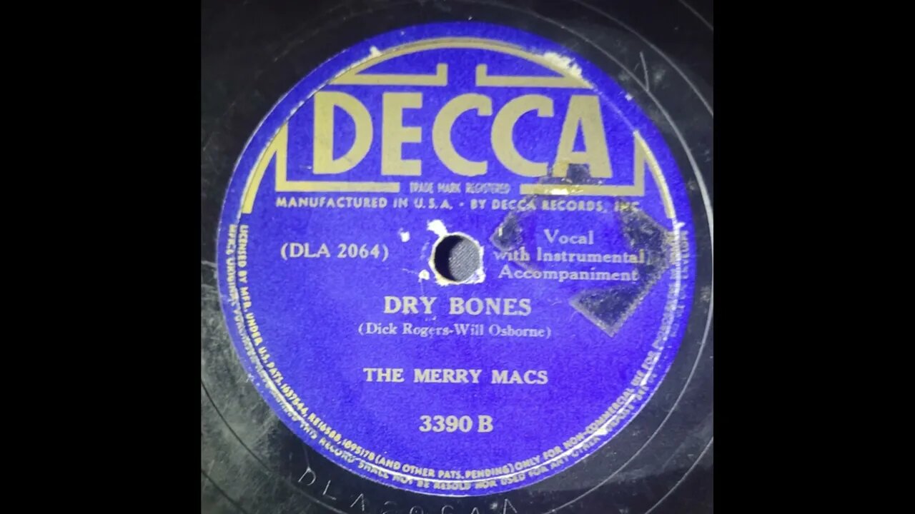 The Merry Macs - Dry Bones