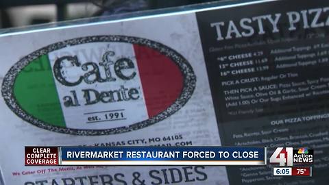 Rivermarket restaurant forced to close, owner says