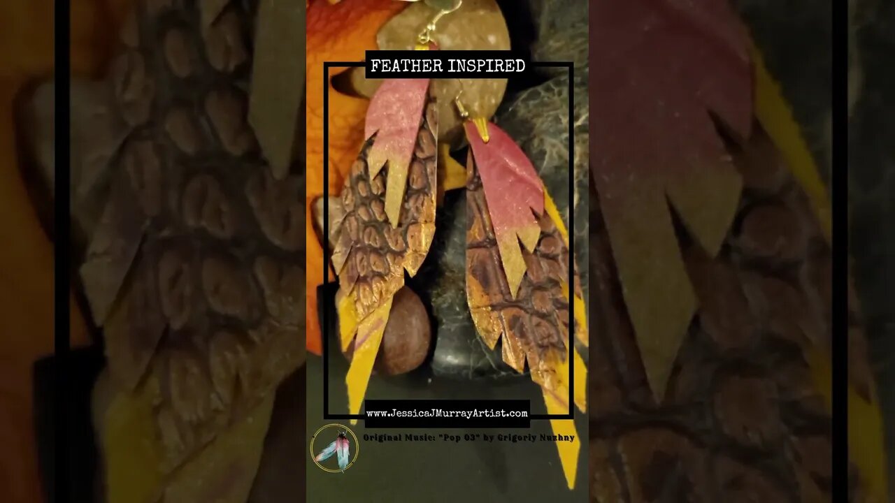 BE BRAVE, 4 inch, leather feather earrings