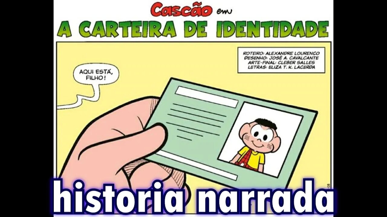 Cascão em-A carteira de identidade | Gibis do Rapha