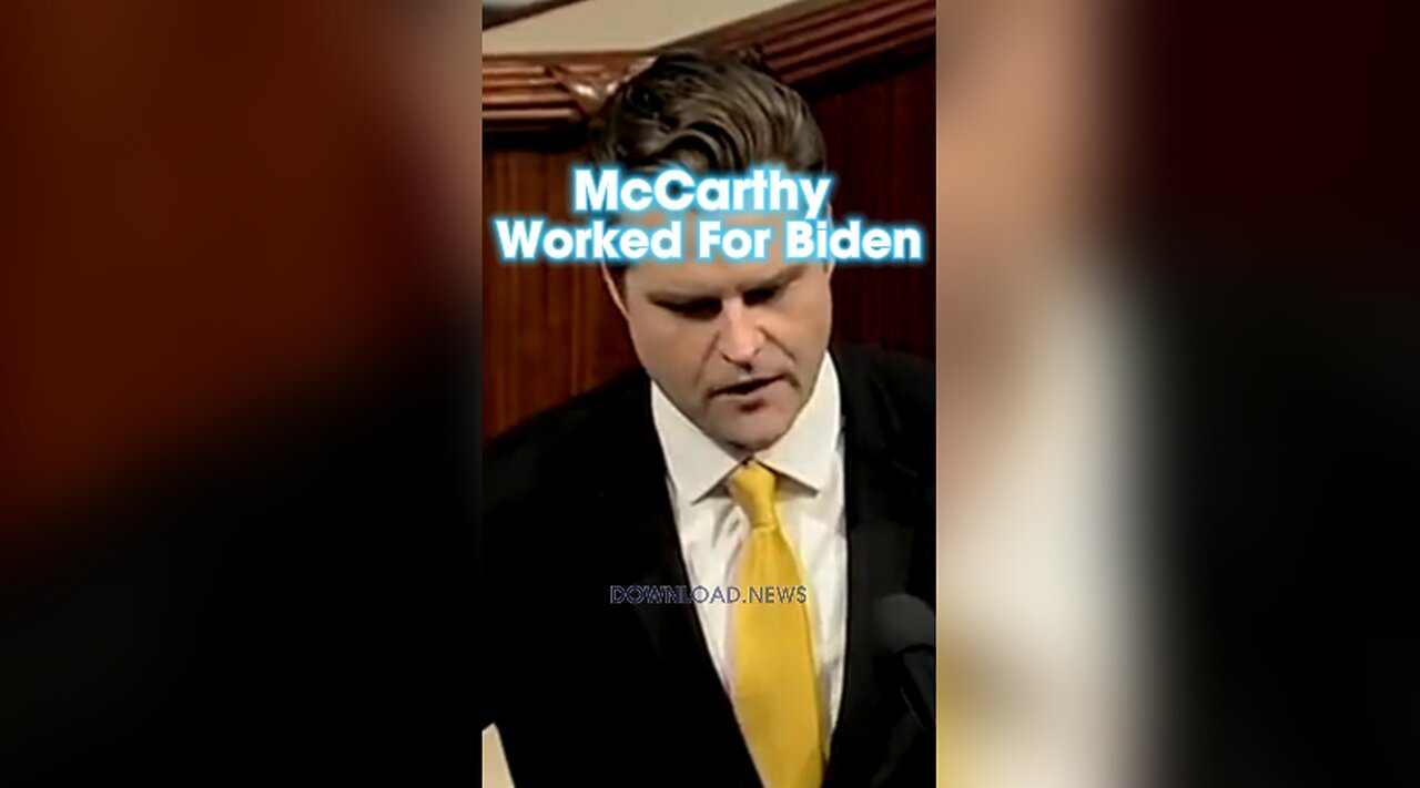 Matt Gaetz: McCarthy Needs To Tell us What The Secret Ukraine Deal With Biden Was - 10/2/23