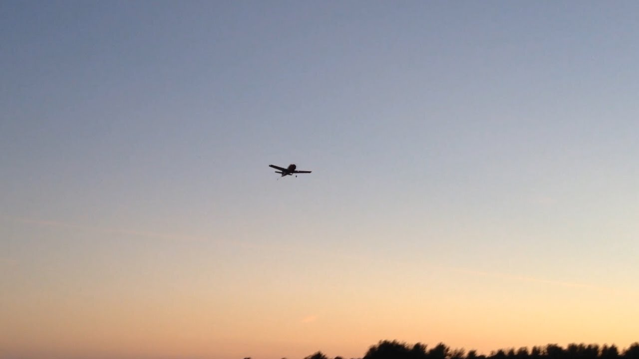 John's Sunset Tricks with his Parkzone T-28 Trojan