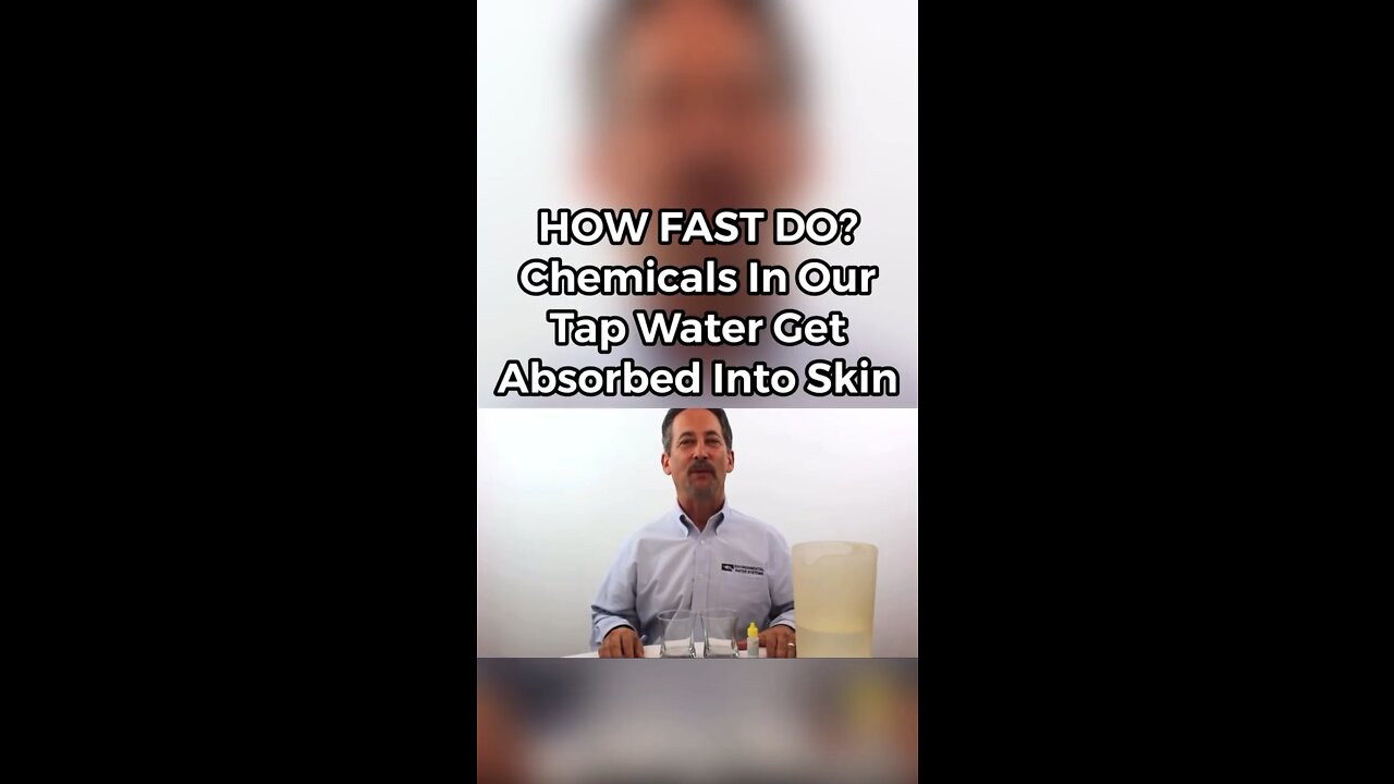 How fast chemical in our water get into our skin